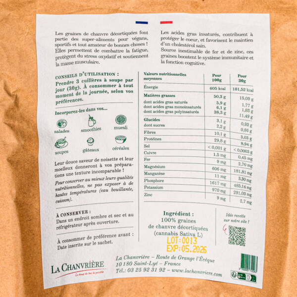 Graines décortiquées 500gr – Image 2